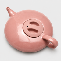 Pinky Pink Flat Teapot