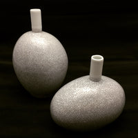 Cracked Glaze Egg Shaped Vase Set