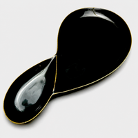 Black Glaze Figure 8 Plate