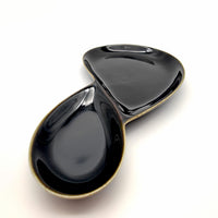 Black Glaze Figure 8 Plate