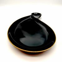 Black Glaze Figure 8 Plate