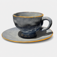 Bluebird Color Glaze Coffee Cup (Large)