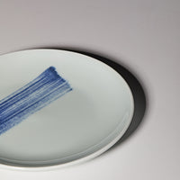 China Blue Brush Stroke Round Plate – (210mm)