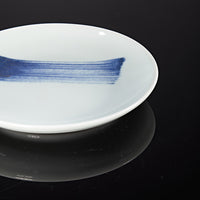 China Blue Brush Stroke Round Plate – (270mm)