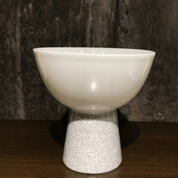 Cracked Glaze Tall Footed Ice Cream Bowl