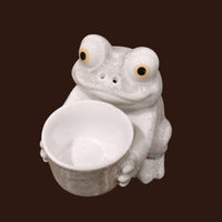 Frog Offering Wine – Cracked Glaze Sake Cup