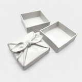 Green White Clothed Wrapped Lunch Box