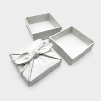 Green White Clothed Wrapped Lunch Box