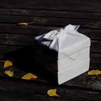 Green White Clothed Wrapped Lunch Box