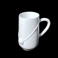 Green White Cup Wearing A Sling Bag