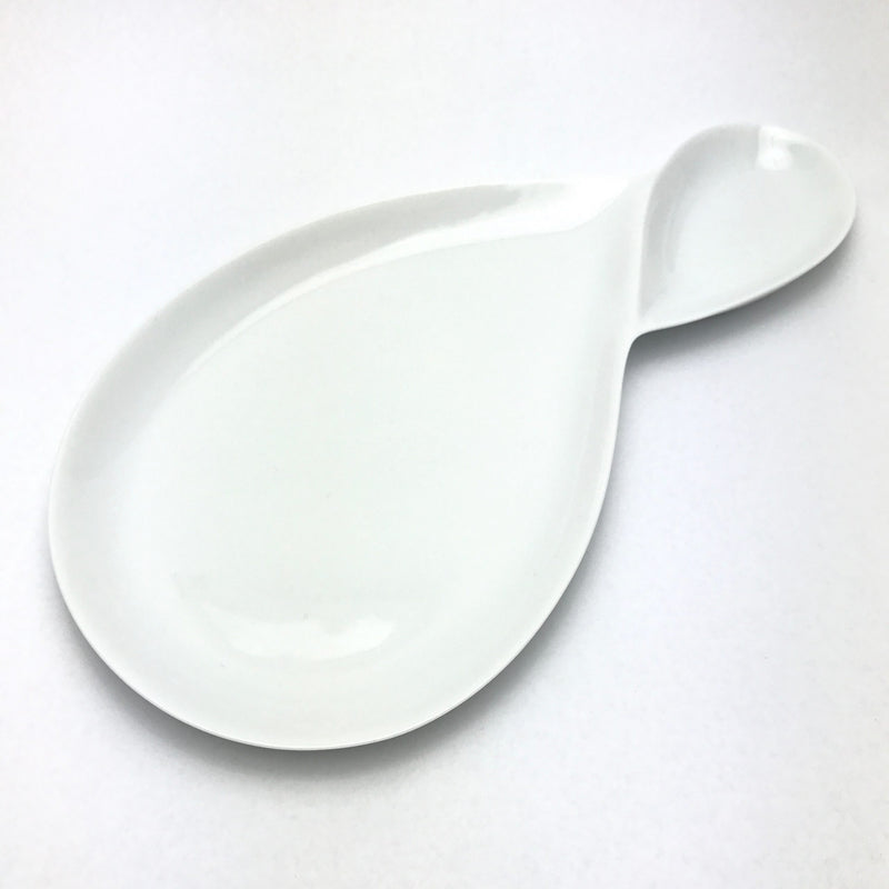 Green White Figure 8 Plate