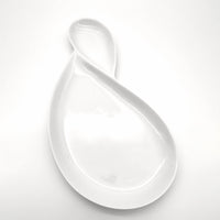 Green White Figure 8 Plate