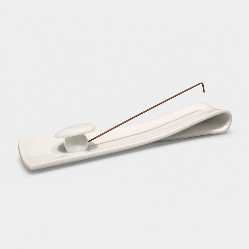 Green White Fisherman Incense Burner