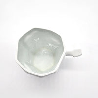 Green White Free Cut Coffee Cup