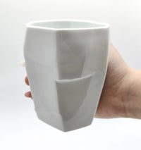 Green White Free Cut Coffee Cup