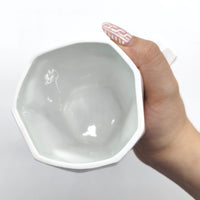 Green White Free Cut Coffee Cup