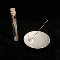 Green White Joss Stick Incense Burner
