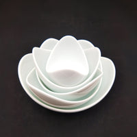 Green White Lotus Bowl Set