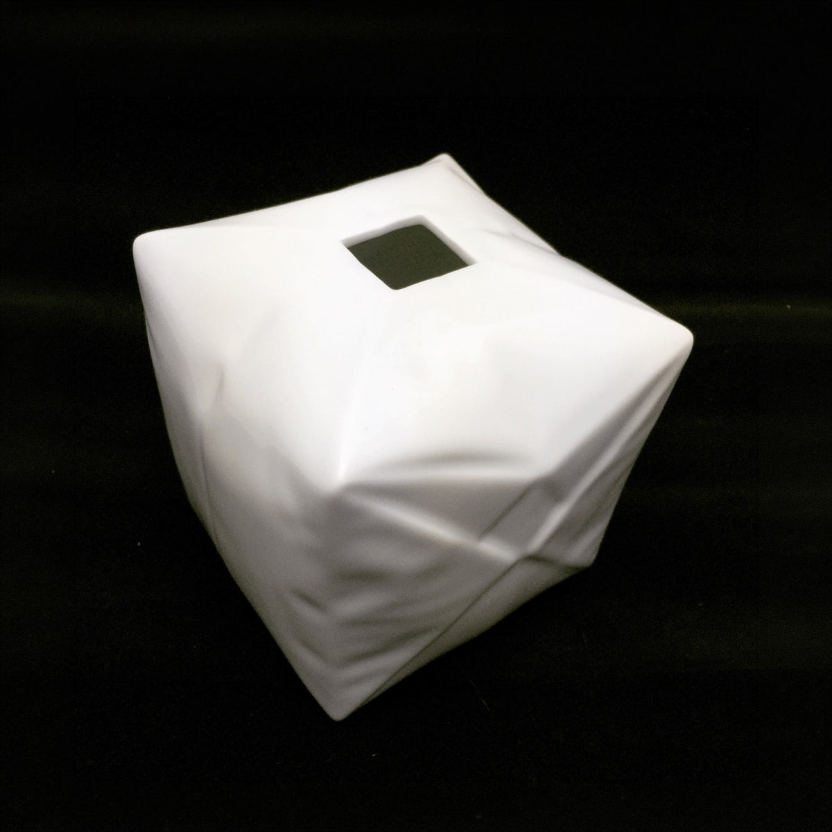 Green White Paper Ball Vase
