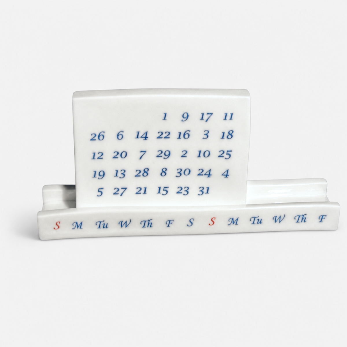Green White Perpetual Calender