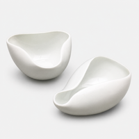 Green White Sugar & Cream Bowls