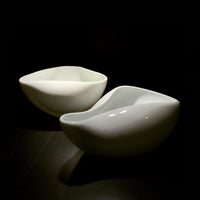 Green White Sugar & Cream Bowls