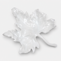 Green White Wutong Leaf Dish