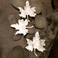 Green White Wutong Leaf Dish