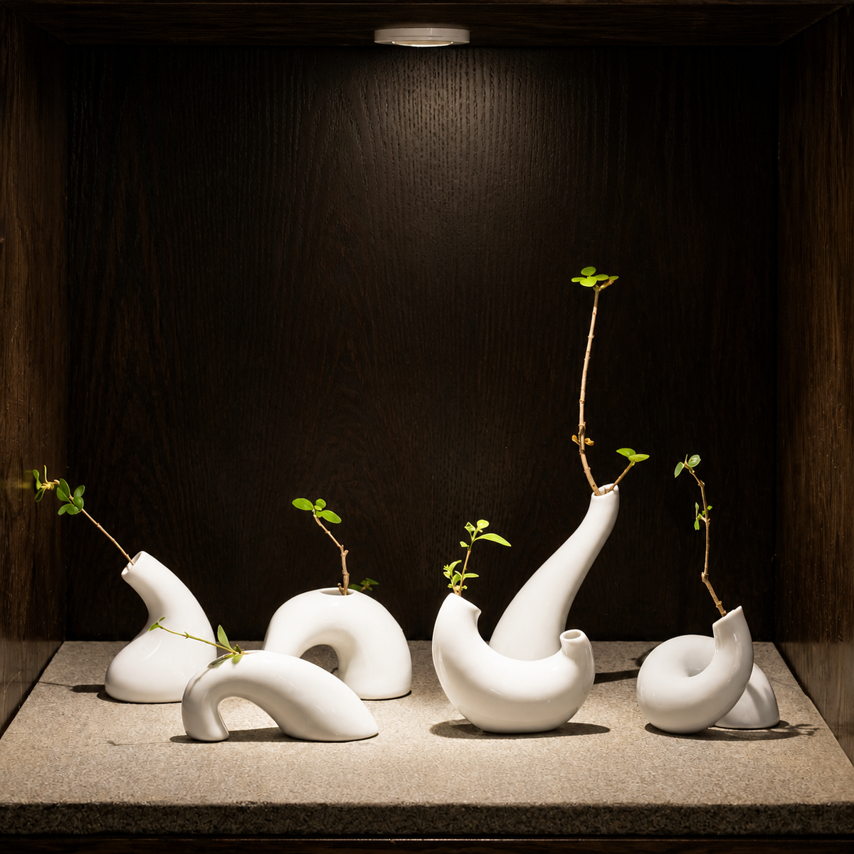 Kung Fu Six Forms Miniature Vase Set
