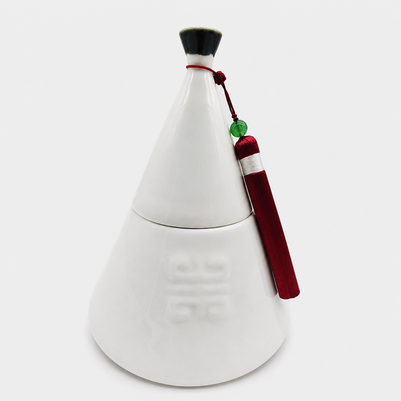 Qing Dynasty Officer Hat (Red Ribbon)