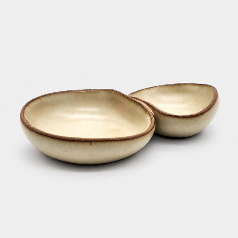 Spotted Partridge Color Glaze Multi Dish Double