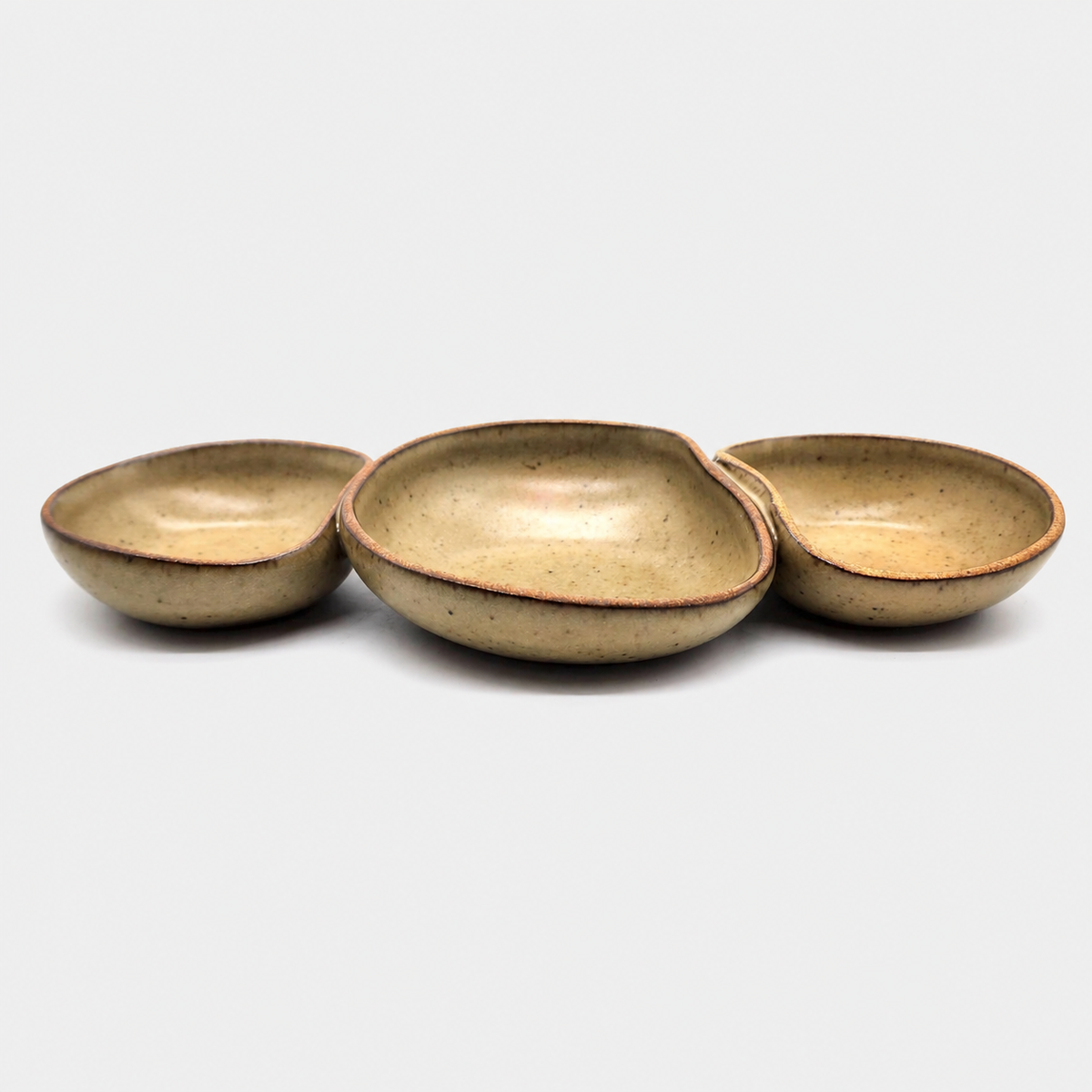 Spotted Partridge Color Glaze Multi Dish Triple