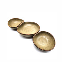 Spotted Partridge Color Glaze Multi Dish Triple