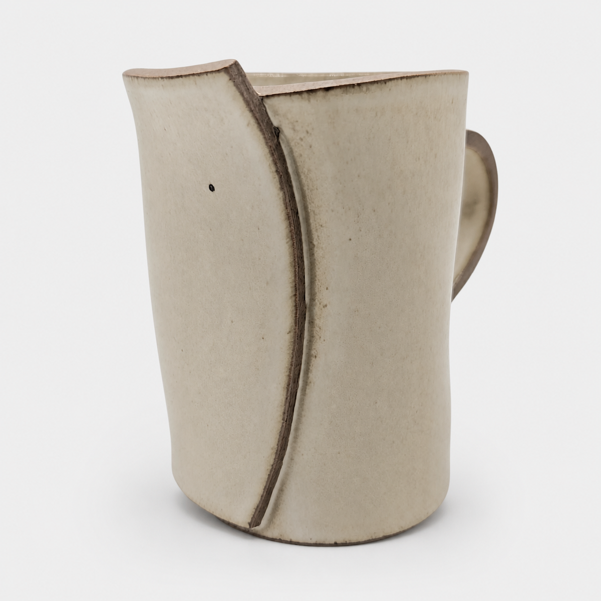 Spotted Partridge Color Glaze Rolled Clay Mug (Large)