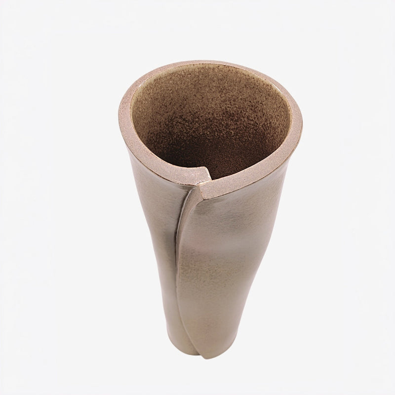 Spotted Partridge Color Glaze Rolled Clay Vase (Large)