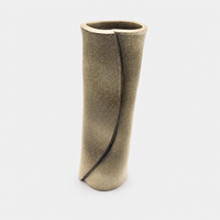 Spotted Partridge Color Glaze Rolled Clay Vase (Small)