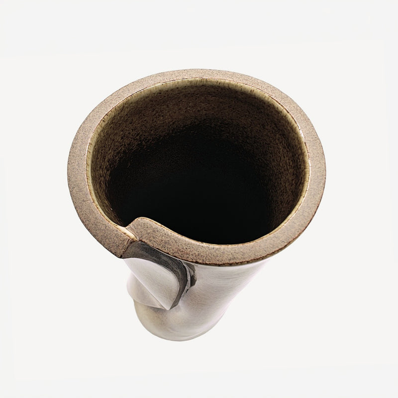 Spotted Partridge Color Glaze Rolled Clay Vase (Small)