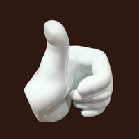 Thumbs Up! Green White Pen Holder