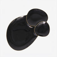 Triple Loops Plate Black