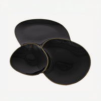 Triple Loops Plate Black