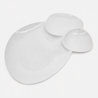 Triple Loops Plate White
