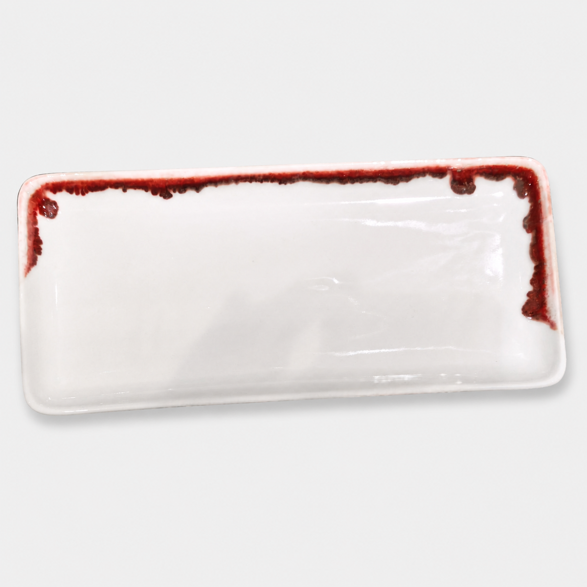 Underglaze Red Oblong Plate