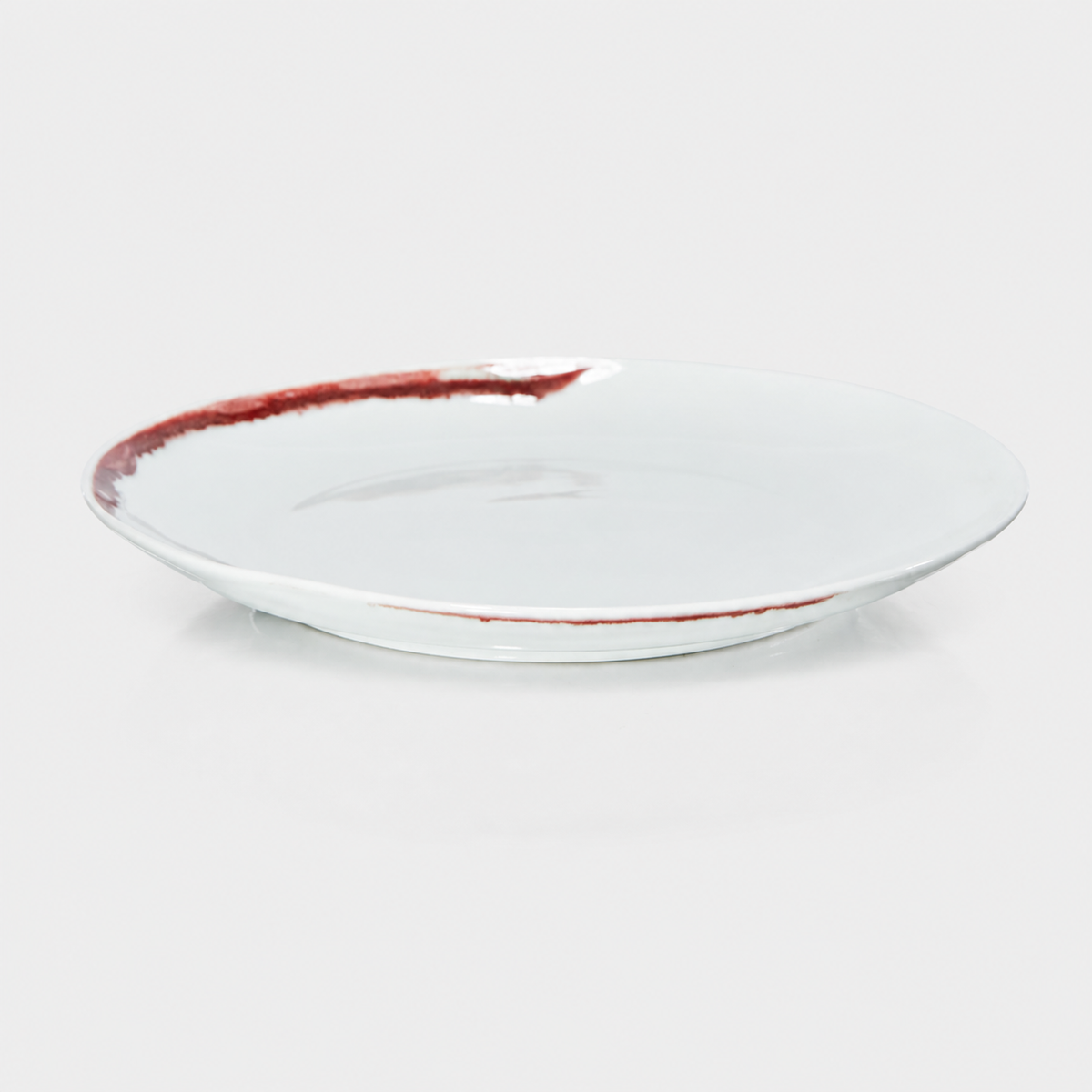 Underglaze Red Round Plate – (210mm)