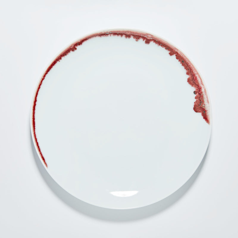 Underglaze Red Round Plate – (210mm)