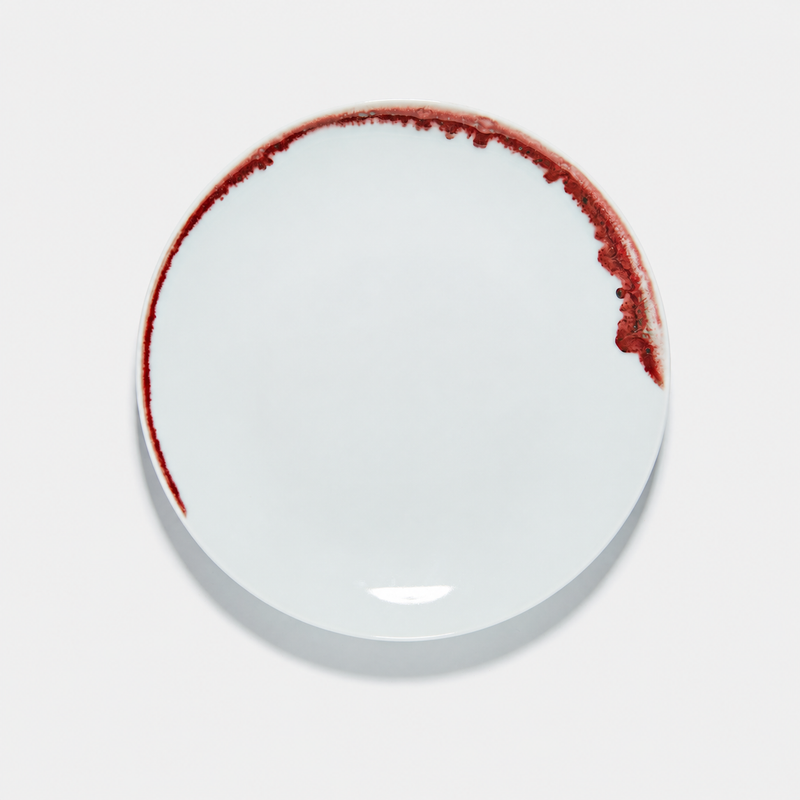 Underglaze Red Round Plate – (270mm)