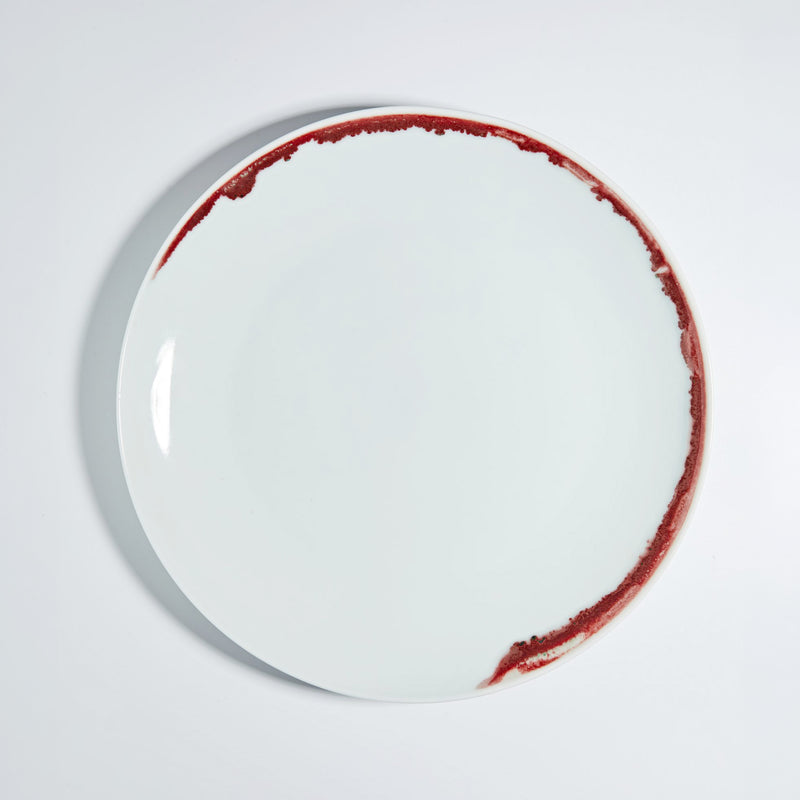 Underglaze Red Round Plate – (270mm)